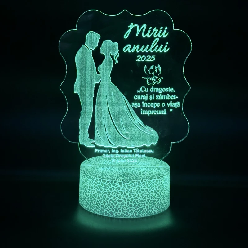 Lampă LED cadou Mirii Anului