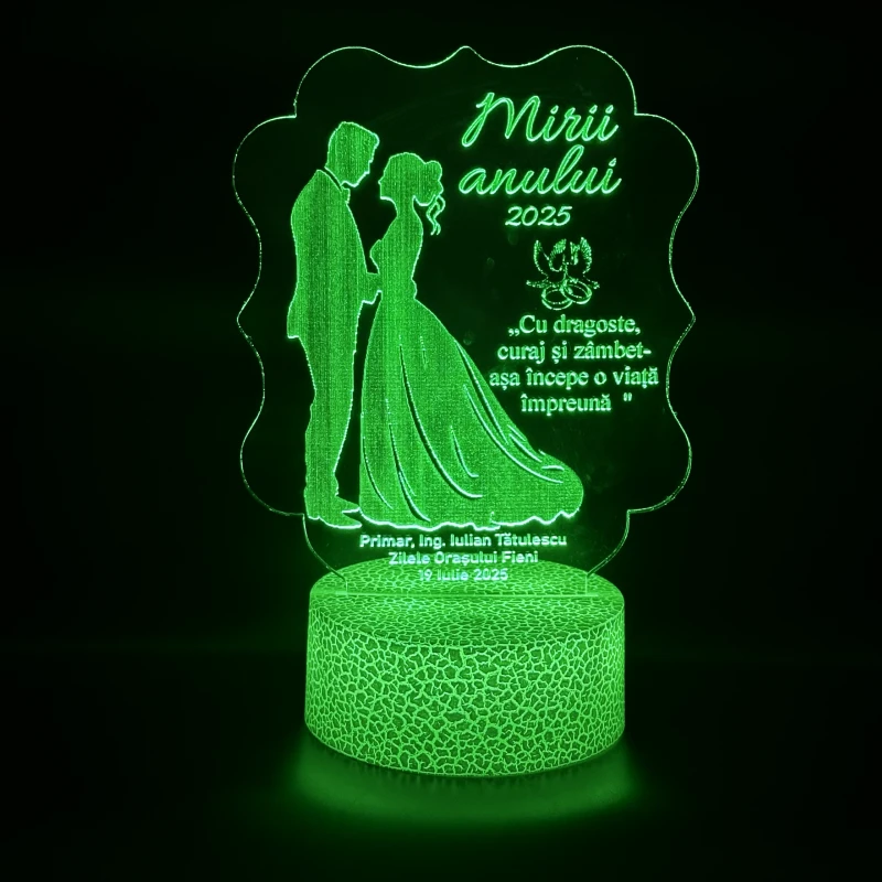 Lampă LED cadou Mirii Anului